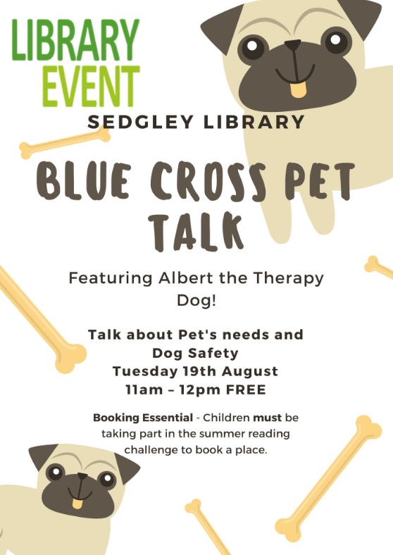 Sedgley Library - Blue Cross Pet Talk